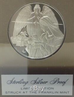 (10) Franklin Mint Holiday Medals. 925 Sterling Silver Proof