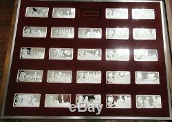 100 Greatest Americans Proof Set Franklin Mint Sterling Silver -Missing 1 (#78)