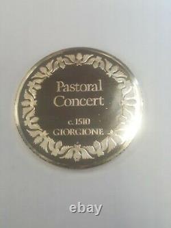 100 Greatest Masterpieces#20 Franklin Mint First Edition Proof PASTORAL CONCERT