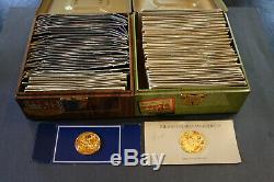 100 Greatest Masterpieces 24k Gold on Sterling Silver Coins and Wood Chest