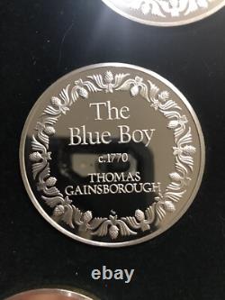 100 Greatest Masterpieces The Blue boy Silver Franklin Mint