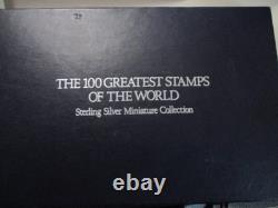 100 Greatest Miniature Silver Stamps of the World Franklin Mint Unopened