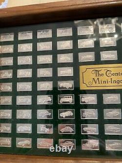 100 Sterling CENTENNIAL CAR MINI INGOT COLLECTION CASE, Mint Letter 5.45 OZS
