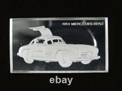 1000 Grains Sterling Silver Bar 1954 MERCEDES-BENZ Car 92.5% Ag Franklin Mint