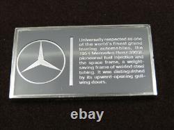 1000 Grains Sterling Silver Bar 1954 MERCEDES-BENZ Car 92.5% Ag Franklin Mint
