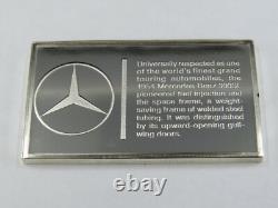 1000 Grains Sterling Silver Bar 1954 MERCEDES-BENZ Car 92.5% Ag Franklin Mint