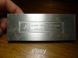 10000 Grain Franklin Mint Sterling Ingot Last surplus of Treasury Silver