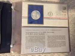 115 OZ BULLION 156 Sterling Silver Coins Postmasters of America First Day Covers