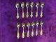 12 Apostle Spoon 3 Miniatures -24k Gold On Sterling Silver -april 15, 1979