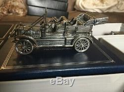 12 Franklin Mint, Sterling Silver Car Miniatures, set of 12 collection