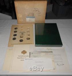 12 Franklin Mint Sterling Silver Proof Girl Scout Medals Norman Rockwell Case