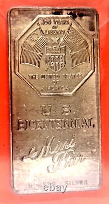 12 Vintage Mini Sterling Silver Bars! Six Varieties 3.64 Tr Oz Total