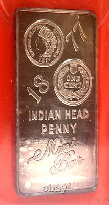 12 Vintage Mini Sterling Silver Bars! Six Varieties 3.64 Tr Oz Total