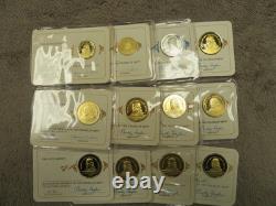 12 assorted Dates Franklin Mint Sterling Medals 2.28 ounces of silver-Free Ship
