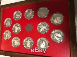 13.2oz Total Sterling Silver The Provinces of Canada Franklin mint 12 Coin Set