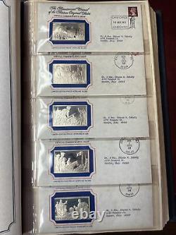 134.2 Ozt Sterling Complete Franklin Mint Bicentennial 13 Colonies Ingots Set