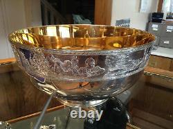 150 troy oz or 4665g Sterling Silver Bicentennial Bowl lined in 24 karat gold