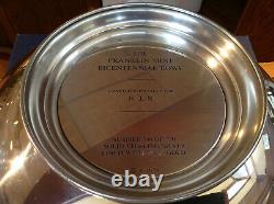 150 troy oz or 4665g Sterling Silver Bicentennial Bowl lined in 24 karat gold