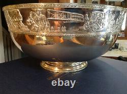 150 troy oz or 4665g Sterling Silver Bicentennial Bowl lined in 24 karat gold