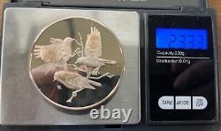 16 1970s Franklin Mint 2 oz. 925 Sterling silver Roberts Birds Medals