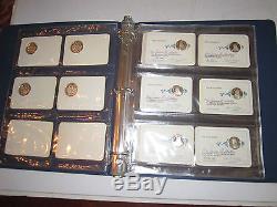 17 Sterling Silver Franklin Mint Membership Coins -mint/sealed In Album Tub MM