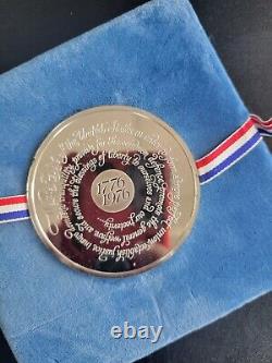 1776-1976 Franklin Mint Bicentennial Medal 2000 Grains Sterling Silver