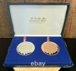 1776-1976 Franklin Mint Bicentennial Sterling Silver and Bronze Proof Medals