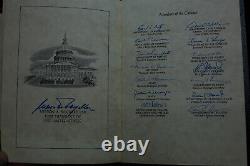 1776 1976 Franklin Mint Bicentennial Sterling Silver round book signatures C1557