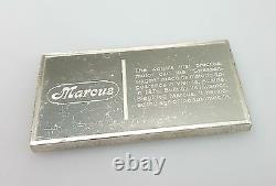 1875 Marcus Automobile Sterling Silver Bar 2 Troy Ounce The Franklin Mint
