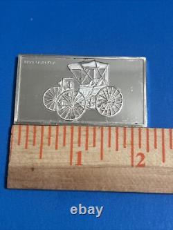 1893 DURYEA 1000 Grains The Franklin Mint Sterling Silver Bar 65.37grams 925