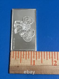 1893 DURYEA 1000 Grains The Franklin Mint Sterling Silver Bar 65.37grams 925