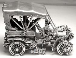 1903 Fiat Franklin Mint Sterling Silver Car Miniature