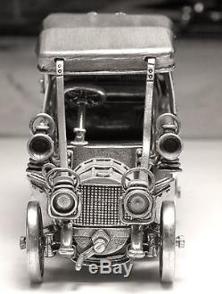 1903 Fiat Franklin Mint Sterling Silver Car Miniature