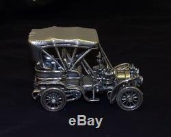 1903 Fiat Franklin Mint Sterling Silver Car Miniature 143 Scale RARE