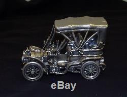 1903 Fiat Franklin Mint Sterling Silver Car Miniature 143 Scale RARE
