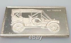 1907 Thomas The Franklin Mint Classic Cars Sterling Silver Bar Ingot