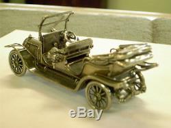 1911 Delaunay-Belleville Sterling Silver Car Miniature Franklin Mint
