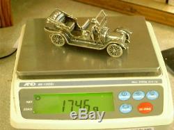 1911 Delaunay-Belleville Sterling Silver Car Miniature Franklin Mint