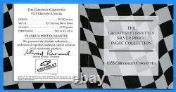 1955 Corvette Chevrolet Greatest Corvettes 1.2oz 37g Silver Proof with COA