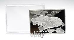 1957 Corvette 925 Sterling Silver Franklin Mint 1.28 Oz = 36.3 Grams Ss
