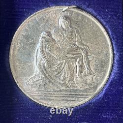 1964 Towle Sterling Silver Medallic Art Pieta Michelangelo Medal Limited Edition