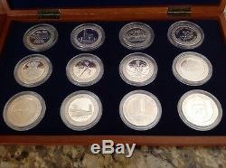 1967 $5 36 Piece Set Casino Proof-Like Sterling Silver 41g ea. Gaming Token