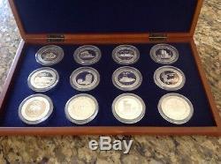 1967 $5 36 Piece Set Casino Proof-Like Sterling Silver 41g ea. Gaming Token