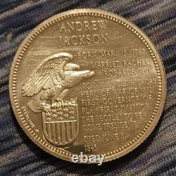 1967 American Express Presidential Treasury Andrew Jackson. 925 Sterling Silver