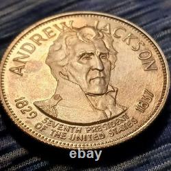 1967 American Express Presidential Treasury Andrew Jackson. 925 Sterling Silver