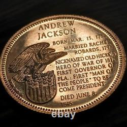 1967 American Express Presidential Treasury Andrew Jackson. 925 Sterling Silver