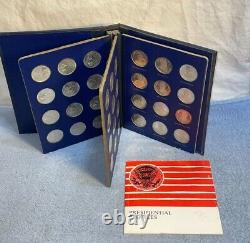 1968 Franklin Mint 925 Sterling Silver PRESIDENT 1oz PROOF MEDAL 36 Set Book