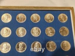 1968 Franklin Mint Presidential Medal Set in Sterling Silver with Original COA