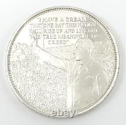 1968 U. S. Franklin Mint Dr. Martin Luther King Jr. Proof Sterling Silver Medal