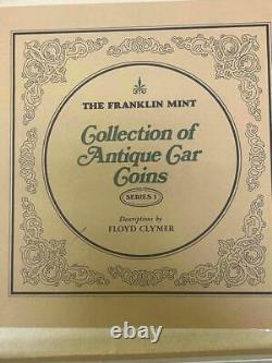 1969 Franklin Mint 25 Coin Collection Sterling Silver Antique Car Coins Series 1